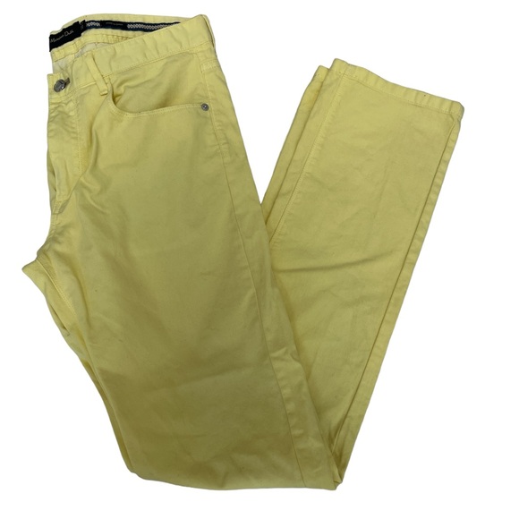 Massimo Dutti Yellow Jeans 31 - Picture 2 of 9